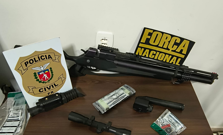 PCPR e Força Nacional prendem homem suspeito por apontar arma em discussão ocorrida em posto de gasolina de Xambrê