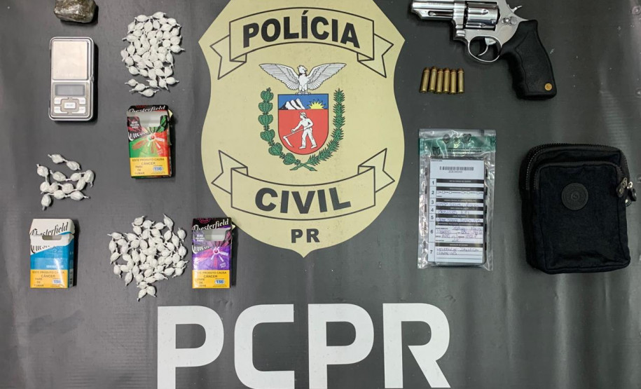 PCPR prende homem por tráfico de drogas e posse ilegal de arma de fogo em Cornélio Procópio
