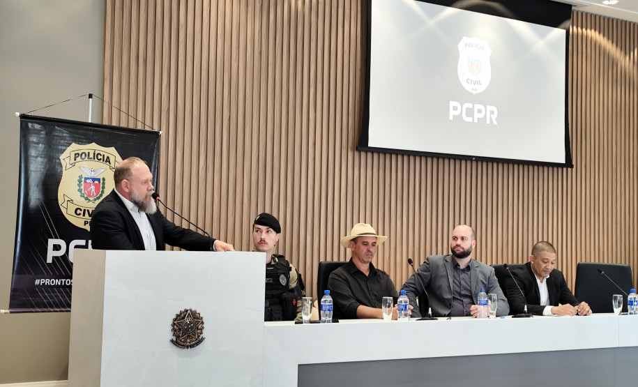 PCPR realiza evento de posse de novo delegado-chefe da 2ª Subdivisão de Laranjeiras do Sul