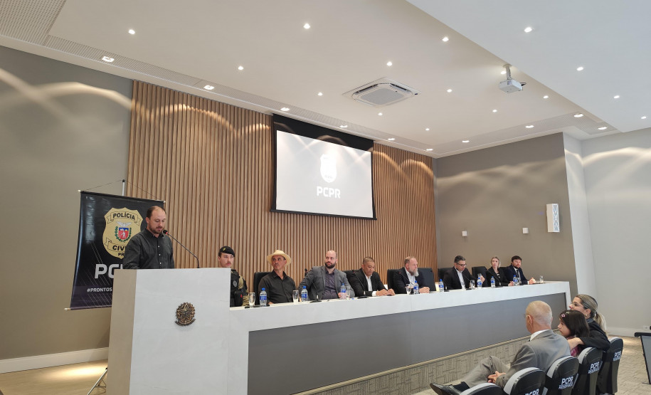 PCPR realiza evento de posse de novo delegado-chefe da 2ª Subdivisão de Laranjeiras do Sul