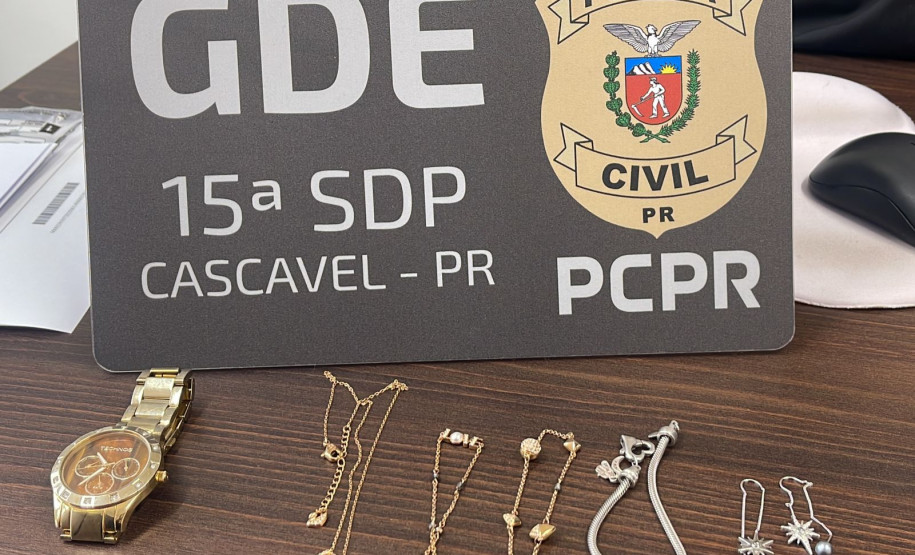 PCPR prende três pessoas em operação contra furtos de joias em Cascavel
