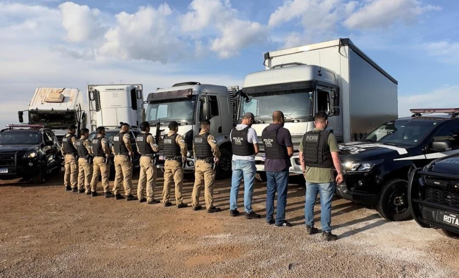 PCPR e PMPR prendem cinco pessoas durante ação contra desmanche de caminhão em Cianorte