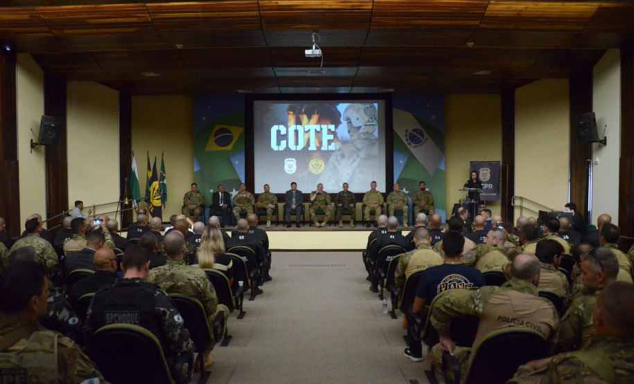 PCPR realiza abertura do IX Curso de Operações Táticas Especiais