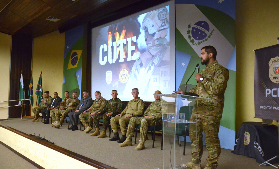 PCPR realiza abertura do IX Curso de Operações Táticas Especiais