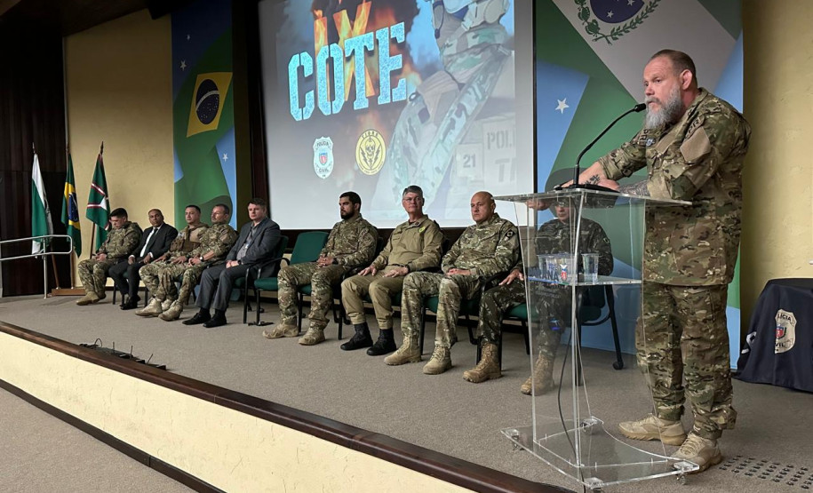 PCPR realiza abertura do IX Curso de Operações Táticas Especiais