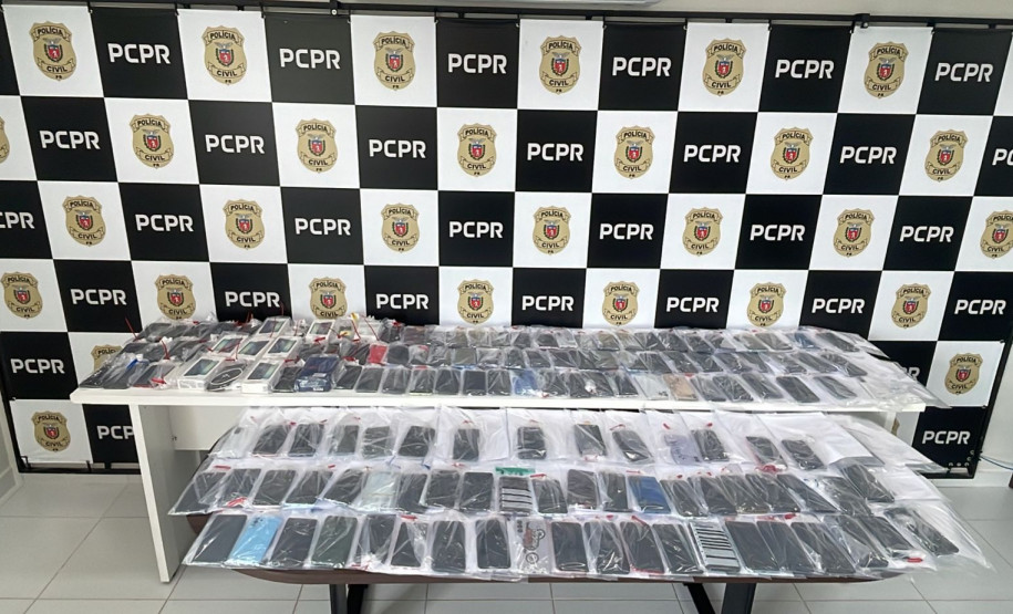 Em iniciativa inédita, PCPR devolve 160 celulares recuperados em Cascavel
