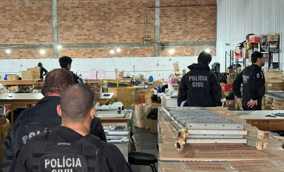 PCPR apreende mais de 20 mil produtos falsificados e prende três homens em São Sebastião da Amoreira