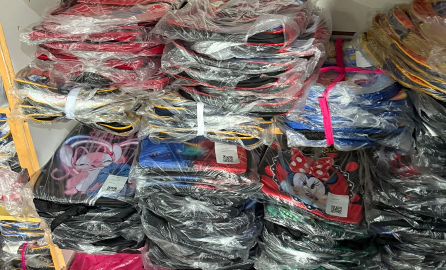 PCPR apreende mais de 20 mil produtos falsificados e prende três homens em São Sebastião da Amoreira