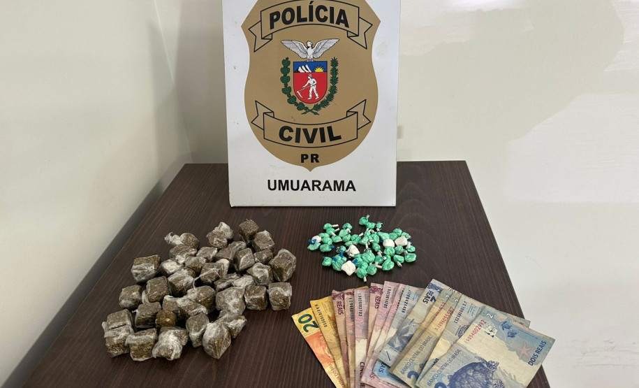 PCPR prende mulher por tráfico de drogas e apreende drogas em Umuarama