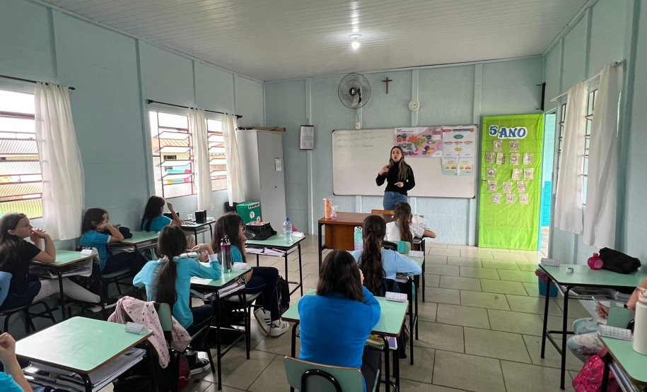 PCPR dá palestra sobre o maio laranja em escola em União da Vitória