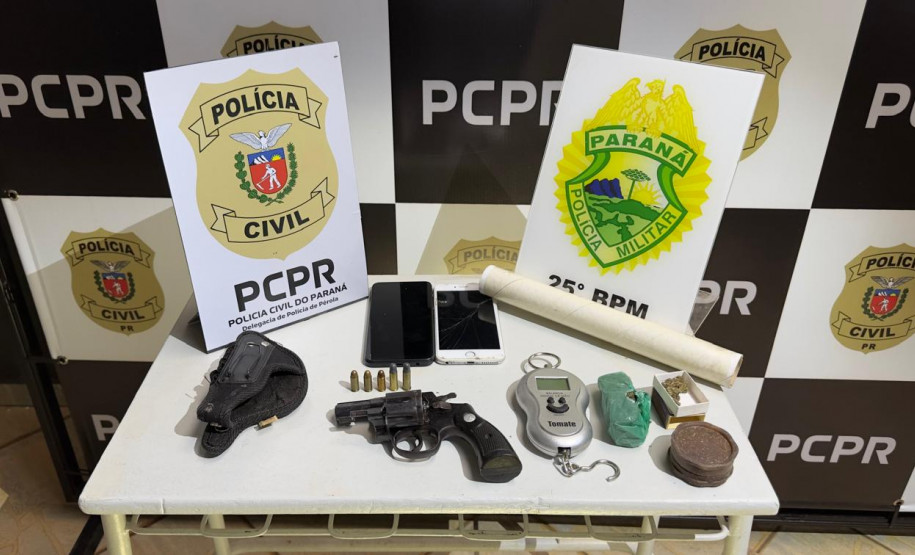 PCPR e PMPR prendem dois homens em flagrante durante operação em Pérola