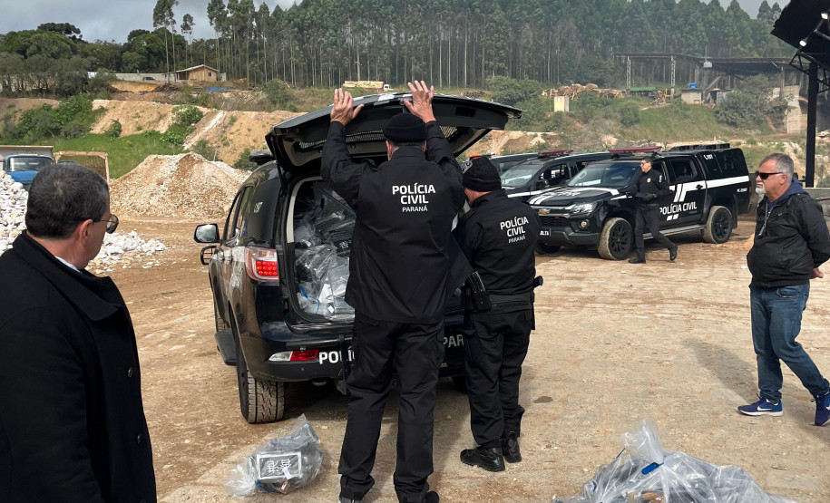 PCPR incinera maior carga de cocaína já apreendida em Curitiba