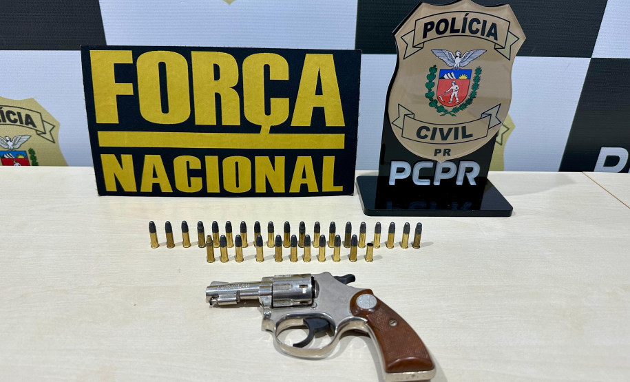PCPR e Força Nacional prendem homem em flagrante e apreendem arma de fogo em Tapejara