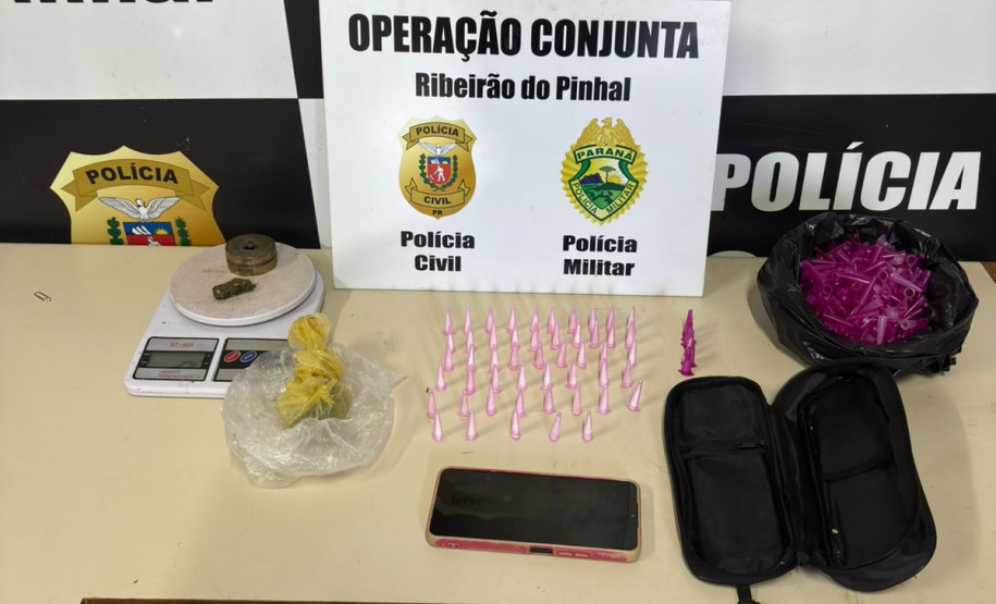 PCPR e PMPR prendem homem em flagrante por tráfico de drogas em Ribeirão do Pinhal