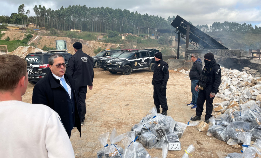 PCPR incinera maior carga de cocaína já apreendida em Curitiba