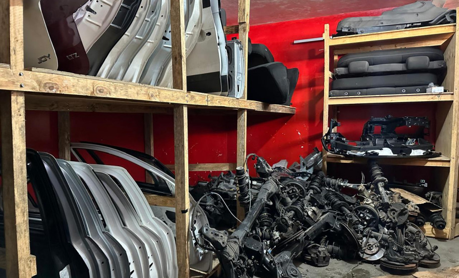 PCPR apreende dezenas de peças veiculares durante ação em Curitiba