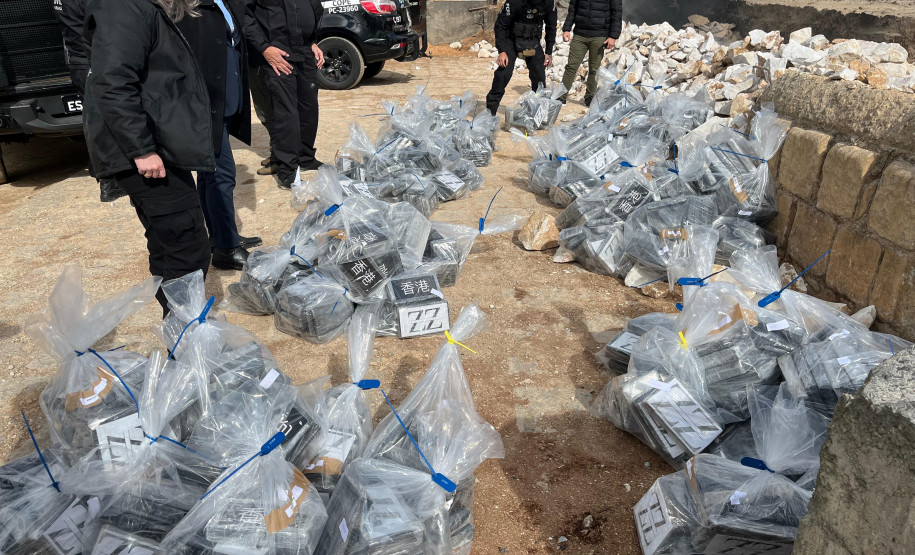 PCPR incinera maior carga de cocaína já apreendida em Curitiba