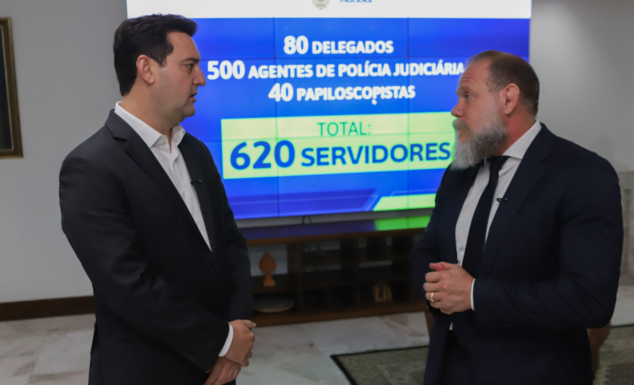 Ratinho Junior anuncia contratação de 620 policiais para reforçar quadro da Polícia Civil