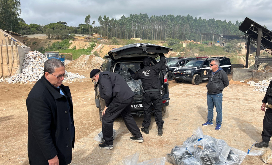 PCPR incinera maior carga de cocaína já apreendida em Curitiba