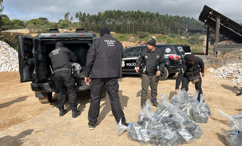 PCPR incinera maior carga de cocaína já apreendida em Curitiba