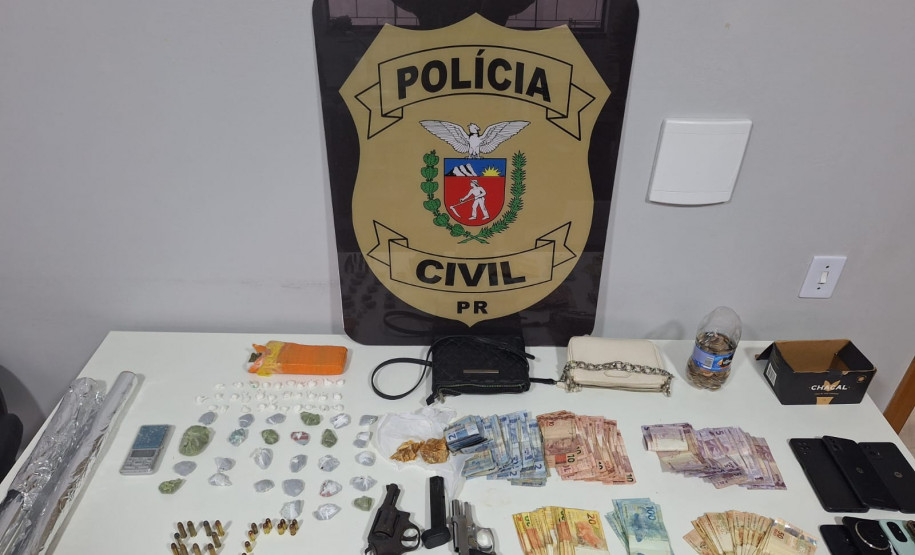 PCPR prende casal por tráfico e associação ao tráfico de drogas em Imbituva