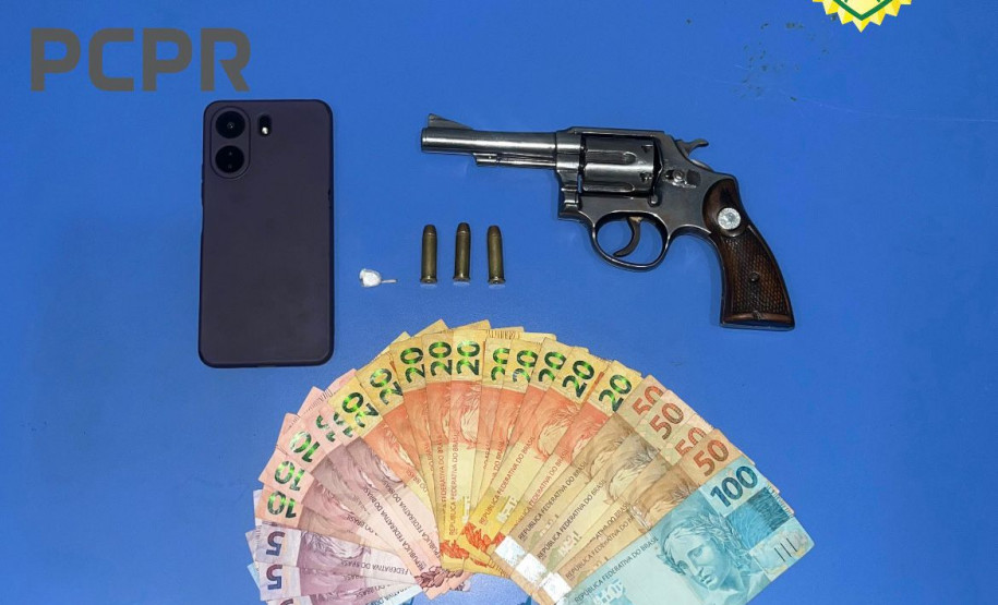 PCPR e PMPR prendem homem por receptação, tráfico e posse de arma em Paraíso do Norte