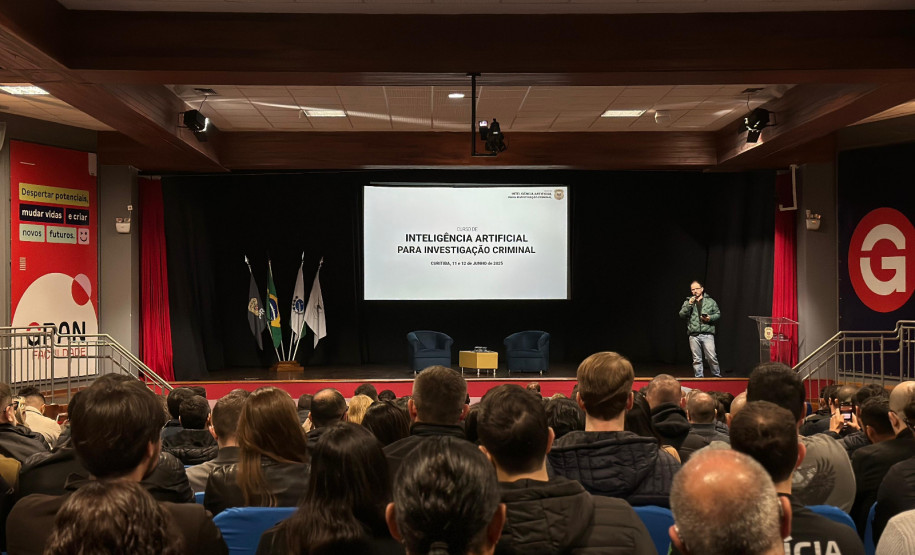 ESPC-PR promove curso inédito sobre Inteligência Artificial voltada à investigação criminal para mais de 300 policiais