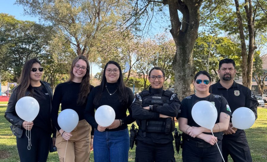 PCPR marca presença na Caminhada do Meio-Dia contra o feminicídio