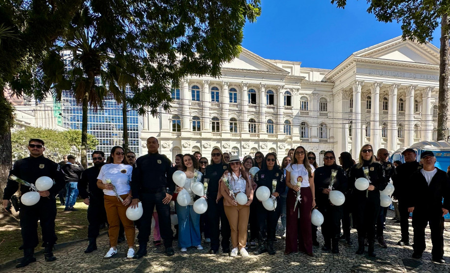 PCPR marca presença na Caminhada do Meio-Dia contra o feminicídio