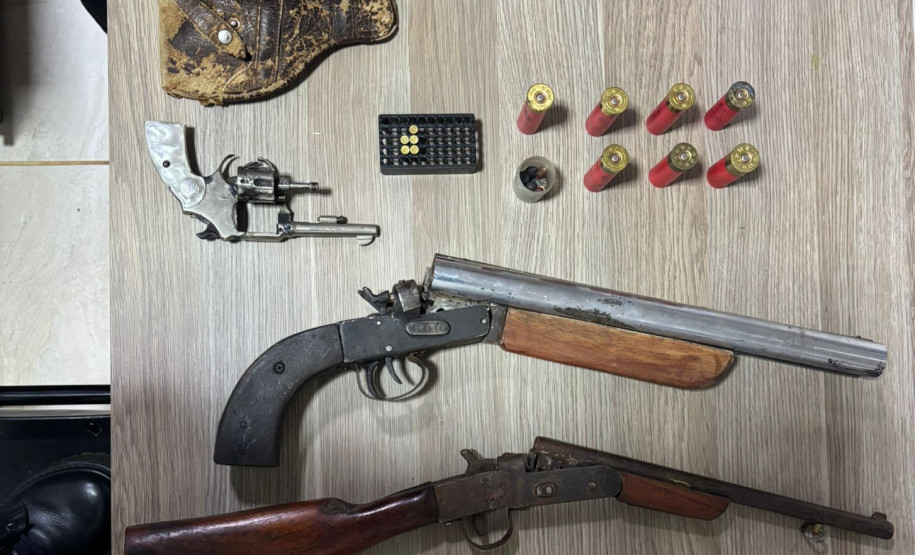 PCPR prende homem em flagrante por posse ilegal de arma de fogo em Pitanga