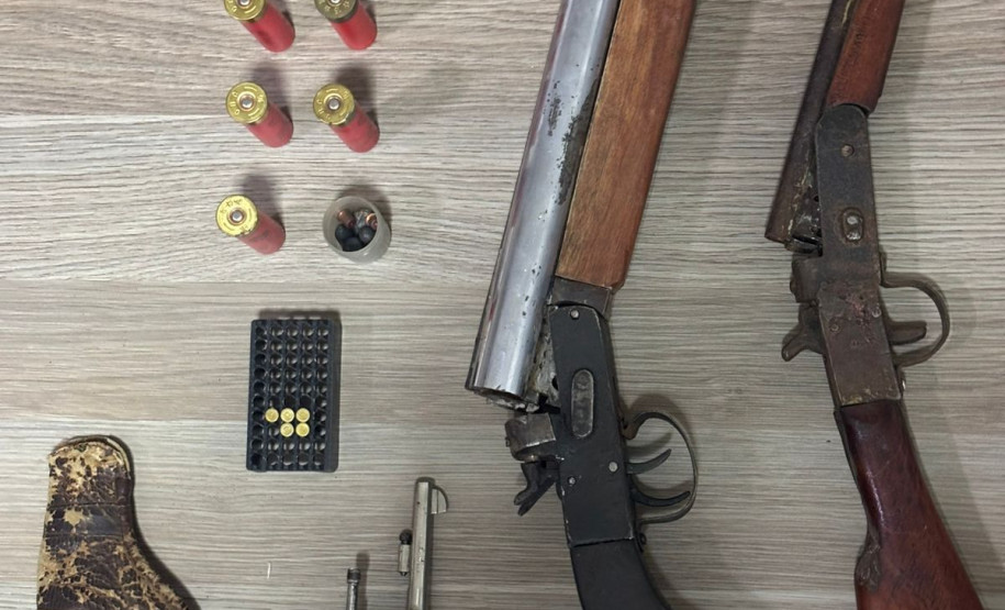 PCPR prende homem em flagrante por posse ilegal de arma de fogo em Pitanga