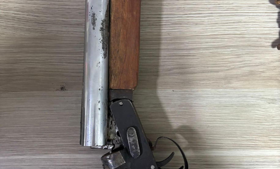 PCPR prende homem em flagrante por posse ilegal de arma de fogo em Pitanga