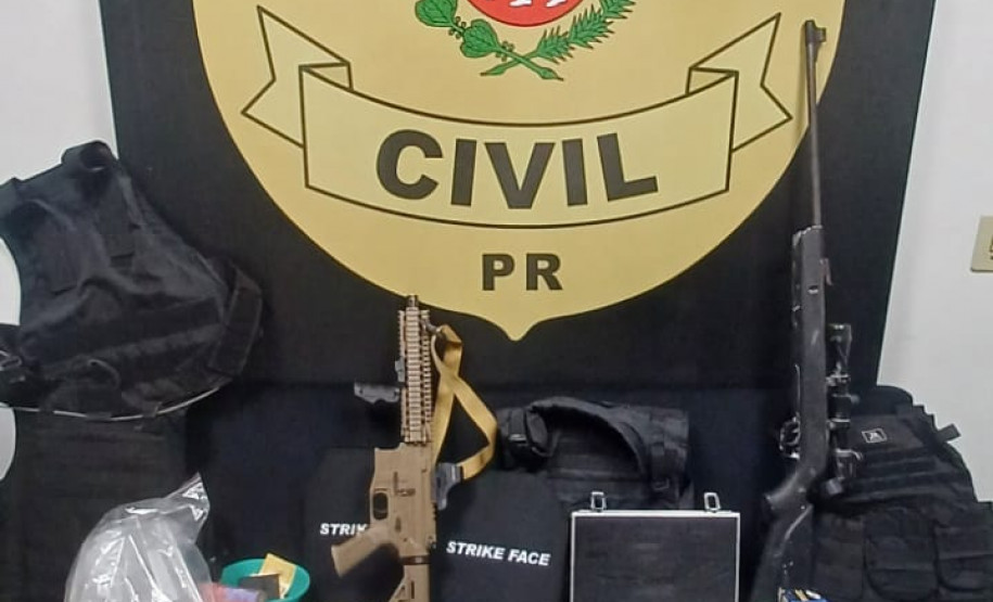 PCPR prende dois homens em flagrante e apreende diversos itens em Piraquara