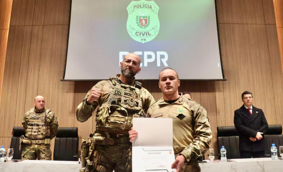 PCPR forma 15 operadores no IX Curso de Operações Táticas Especiais