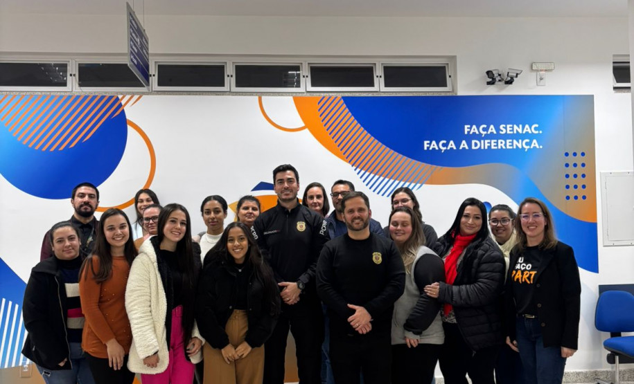 PCPR participa de uma roda de conversa com estudantes da SENAC em Francisco Beltrão