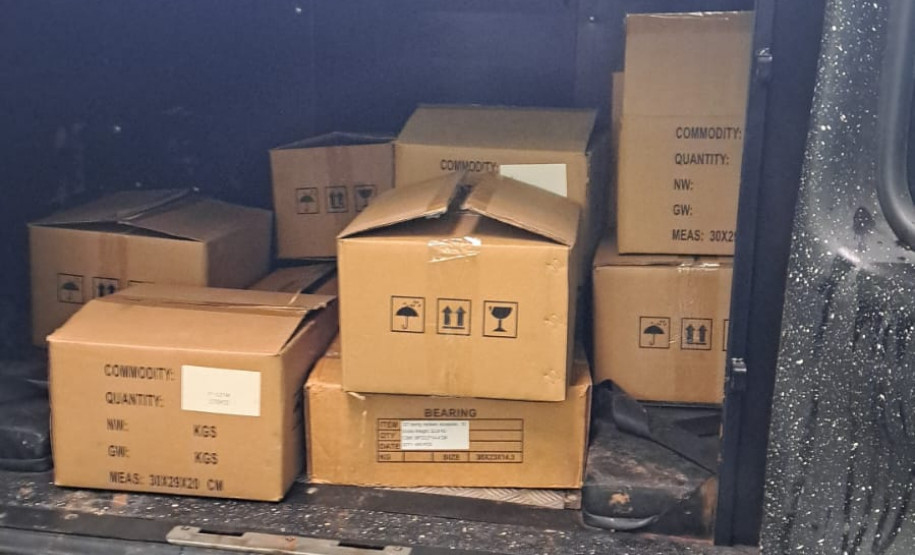 PCPR cumpre mandado de busca e apreensão, e apreendem rolamentos em Curitiba