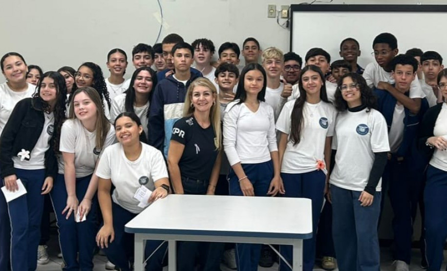 PCPR realiza palestra sobre assédio em Colégio de Rolândia