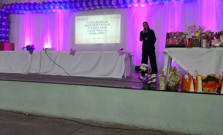 PCPR promove palestra sobre Violência Doméstica e Familiar contra a Mulher em Santa Isabel do Ivaí