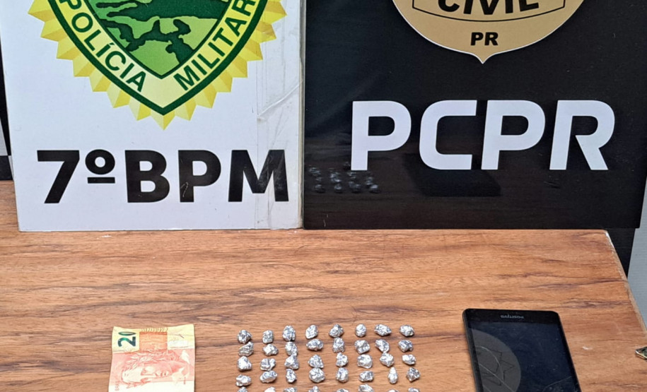 PCPR e PMPR prendem mulher em flagrante por tráfico de drogas em Rondon