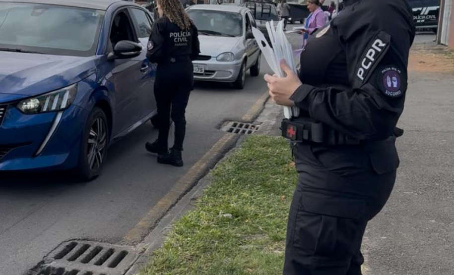 PCPR e GM realizam blitz informativa acerca do combate à violência doméstica e familiar em São José dos Pinhais