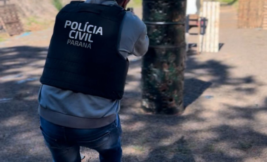 PCPR realiza treinamento de tiro em Mamborê