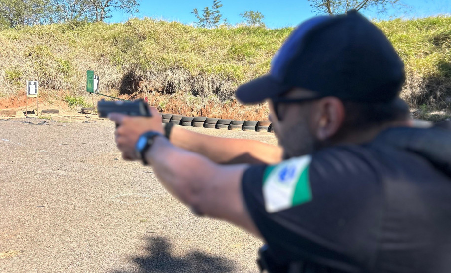 PCPR realiza treinamento de tiro em Mamborê