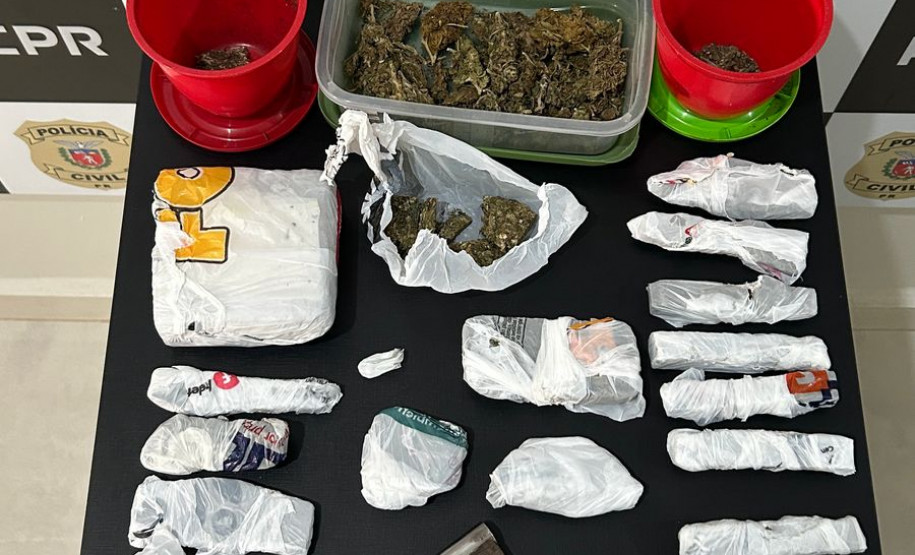 PCPR prende homem por tráfico de drogas e posse irregular de arma arma de fogo em Chopinzinho