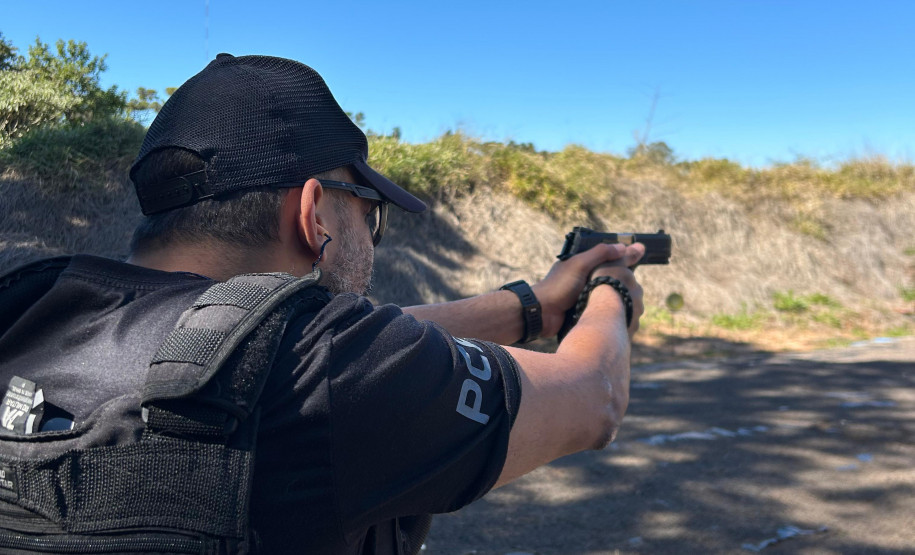 PCPR realiza treinamento de tiro em Mamborê