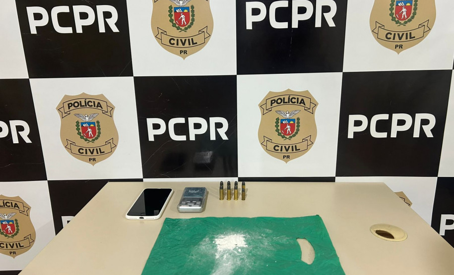 PCPR prende homem por tráfico de drogas, posse irregular de arma de fogo e ameaça contra a mulher em Carambeí