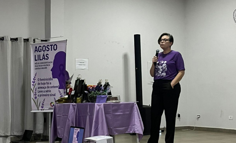 PCPR e PMPR participam de evento em alusão ao Agosto Lilás em Engenheiro Beltrão