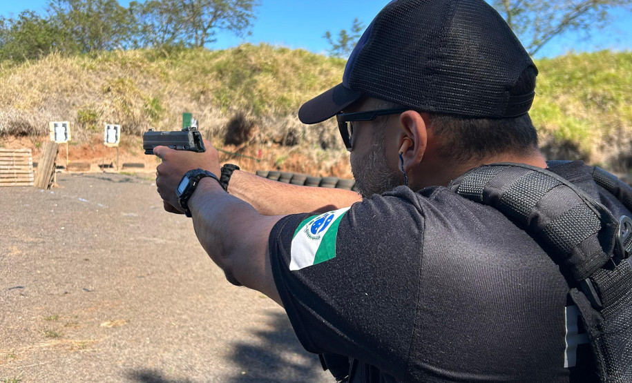 PCPR realiza treinamento de tiro em Mamborê