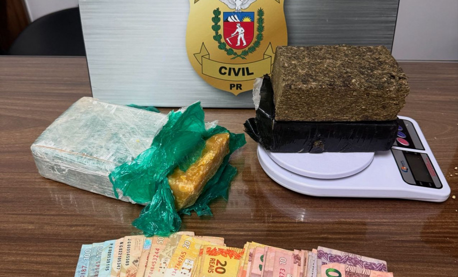 PCPR apreende dois adolescentes e cerca de 1,9 quilos de entorpecentes em Santo Antônio da Platina