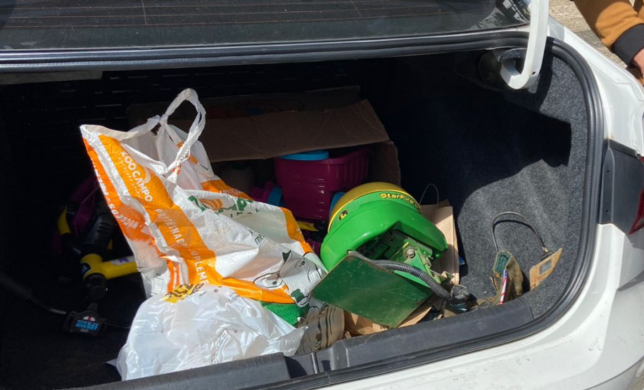 PCPR prende duas pessoas por receptação e recupera equipamento agrícola em Ponta Grossa