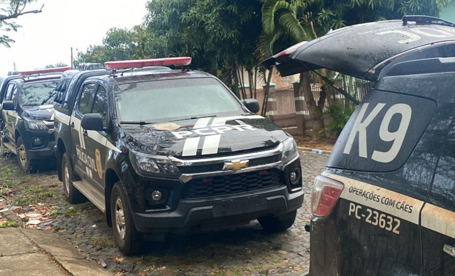 PCPR prende três pessoas e apreende duas por diferentes delitos em Cândido de Abreu